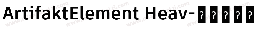 ArtifaktElement Heav字体转换